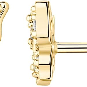 Plated Dainty Stud Earrings