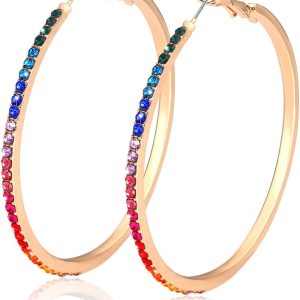 Crystal Hoop Earrings