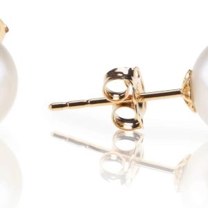 Silver Shell Pearl Earrings