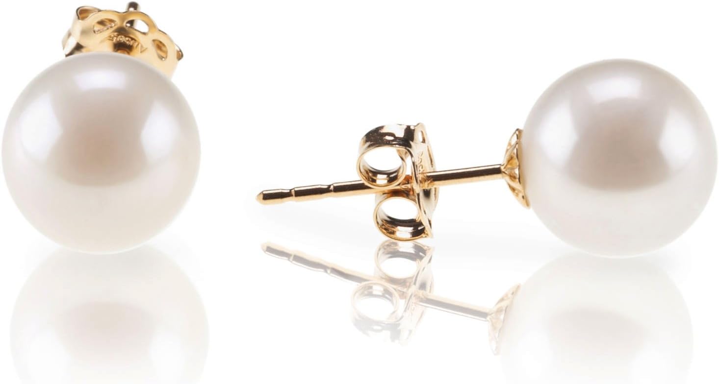 Silver Shell Pearl Earrings
