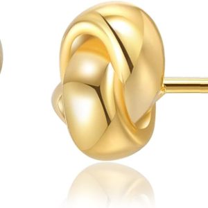 Love Knot Earrings Gold Plated